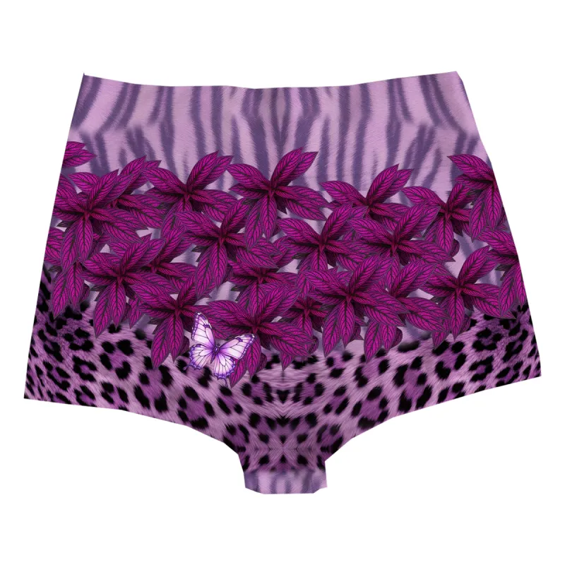 Purple Leaf Highwaist