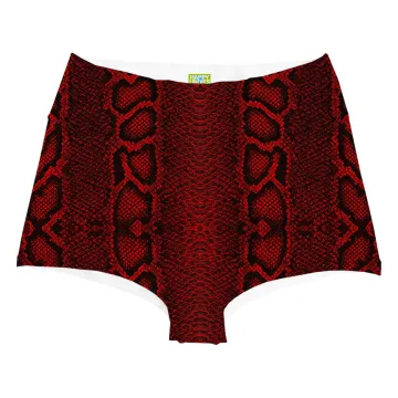 Red Phyton Highwaist