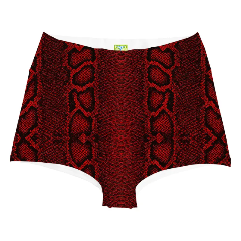 Red Phyton Highwaist