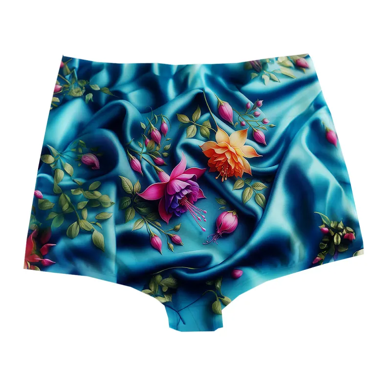 Satin Flowers Highwaist