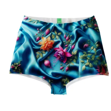Satin Flowers Highwaist