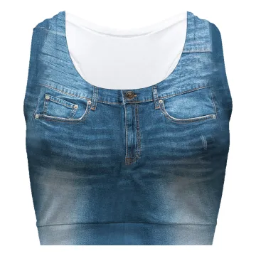 Blue Jeans Sport Bra