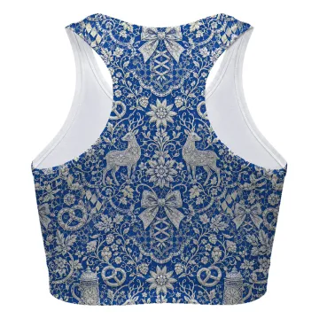 Blue Wiesn Sport Bra