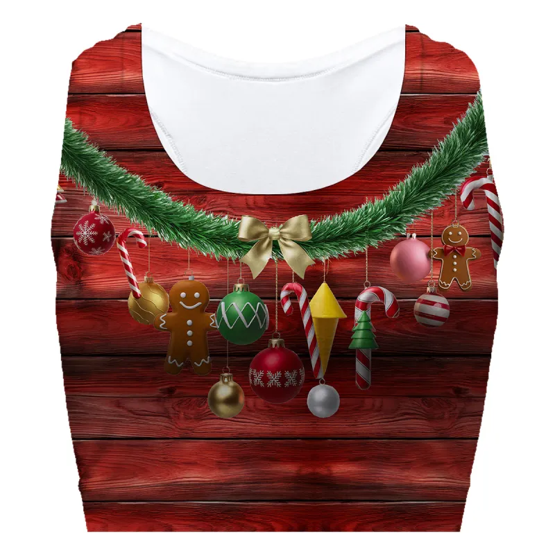 Christmas Chain Sport Bra