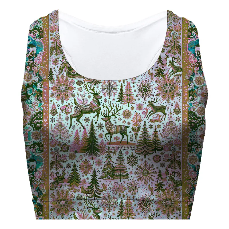 Christmas Deer Sport Bra