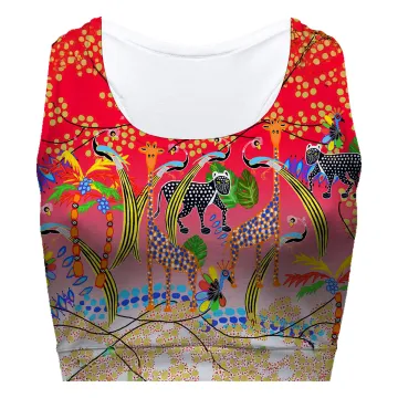 Fauna Red Sport Bra
