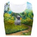 Flower Dog Sport Bra