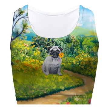 Flower Dog Sport Bra