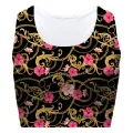 Flower Gold Chain Sport Bra