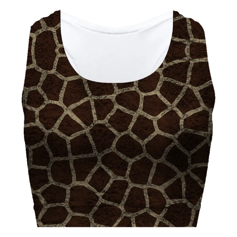 Giraffe Skin Sport Bra