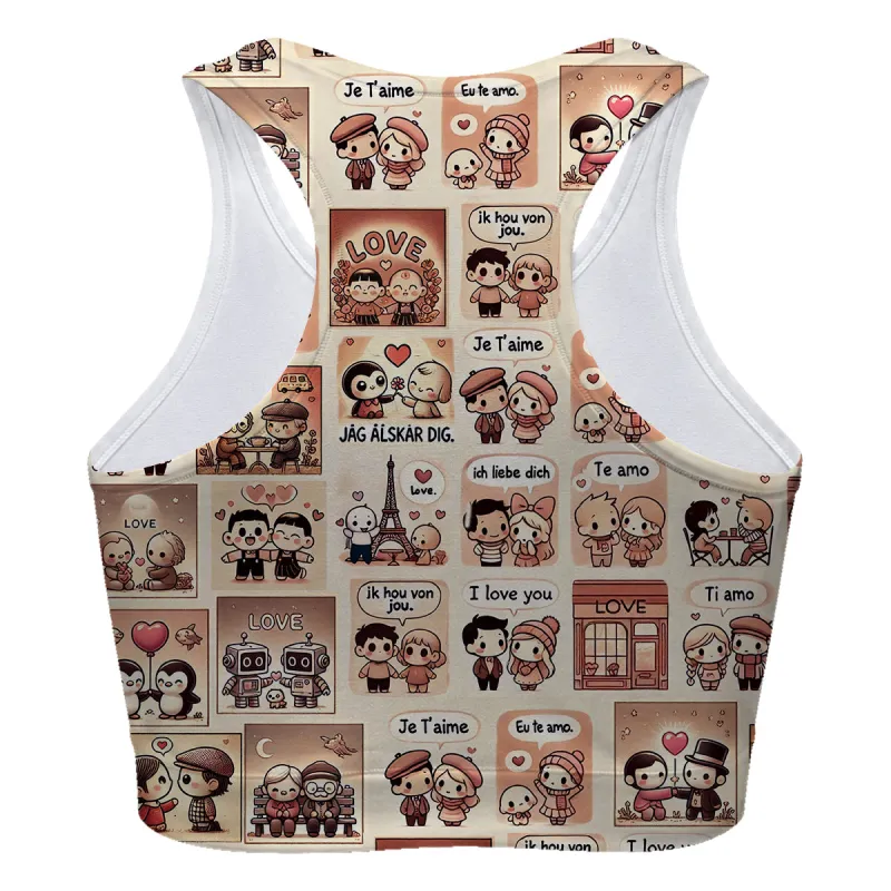 Language Of Love Sport Bra