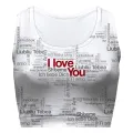 Love You Too Sport Bra