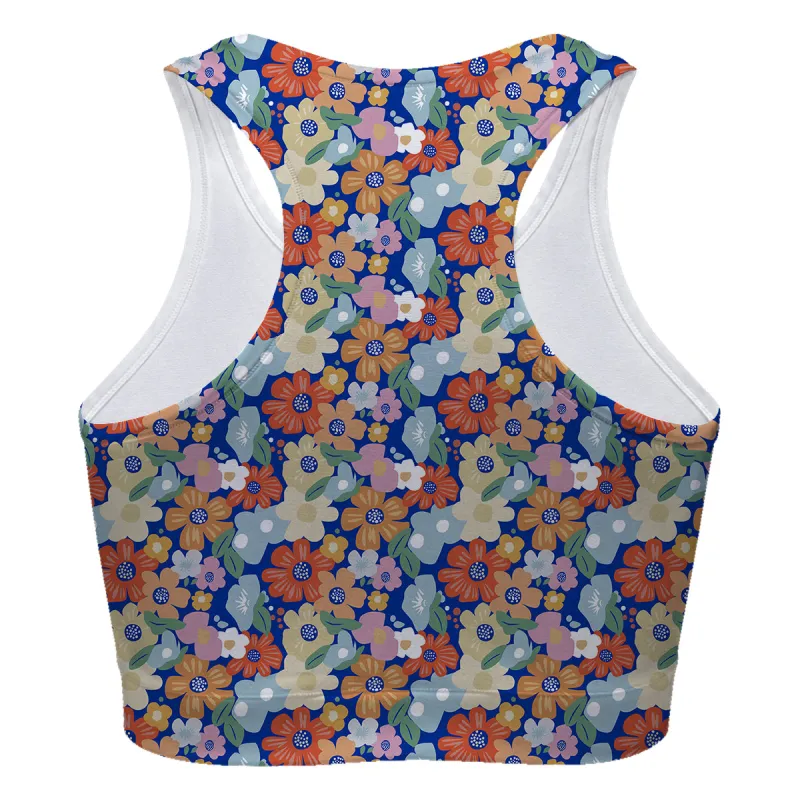 Orange Daisy Sport Bra