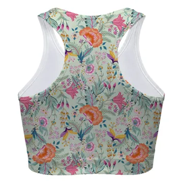 Pastel Flowers Sport Bra