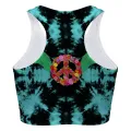 Peace Wings Green Sport Bra