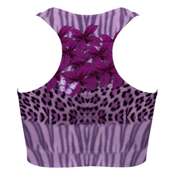 Purple Leaf Sport Bra