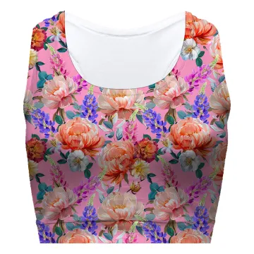 Rose Explosion Sport Bra