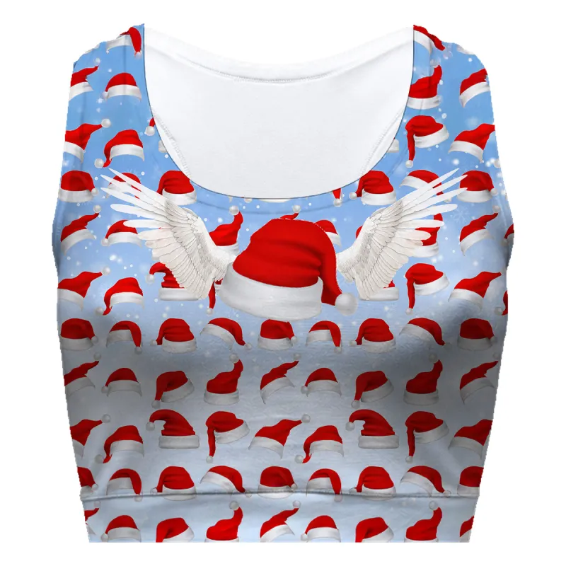 Santa Beanies Sport Bra