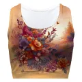 Sunset Flowers Sport Bra