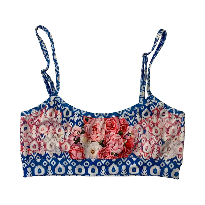 Batik Blue Flowers Top Maya